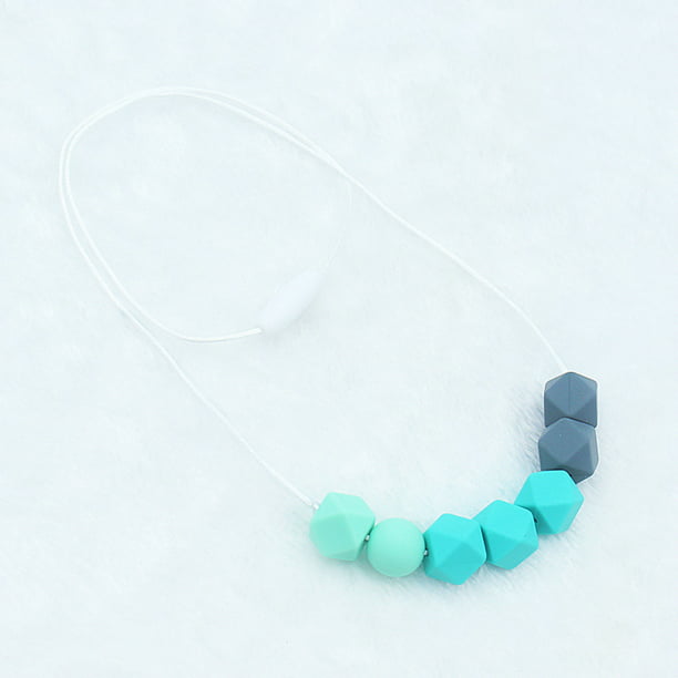 Milky Tea Food Grade Silicone Beads DIY Teething Pendant Necklace Baby Teether